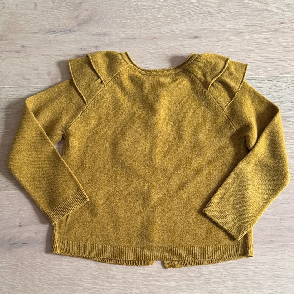 Zara Stylish Mustard Kids Cardigan - Picture 3 of 3